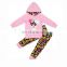 Girl Valentine's Hoodie Outfit Children's Clothing Wholesale Kids Boutique Clothes