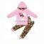 Girl Valentine's Hoodie Outfit Children's Clothing Wholesale Kids Boutique Clothes