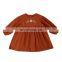 6674/Flower embroidery cute fashion kids girl dress spring newest casual exquisite children clothes