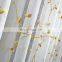 Wholesale decoration beautiful colored thread embroidery cotton voile window screen white sheer curtain fabric for livingroom