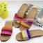 2016 hot sale couple Household Flax absorbent cool slippers indoor