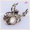 Fashion Jewelry Large Stone Animal Brooches Spider Brooch Korea