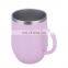 BPA free 14oz vacuum mug stainless steel mug egg shaped with lid