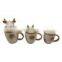 Handmade Stoneware China Cow Ceramic Coffee Mug With Lid