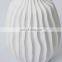 Handmade Porcelain Luxury Nature Stripe Nordic White Decoration Modern Flower Vase