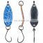 Wholesale  mini  Customized  3g  metal  Single hook spoon trout bass fishing lure hard bait artificial fishing lure