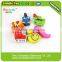 Novelty School 2D Extruded Music Shaped Flat Eraser Set