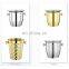 Latest Decorative Rose Gold Black Designer Steel Home Accessories Luxury Ice Buckets