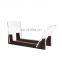 Custom countertop disc holder wood base Acrylic CD stand rack display