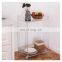Bedside Table Cart 3 Tier Rolling Acrylic Serving Trolley For Hotel Acrylic Serving Cart With Wheels