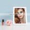 Travel Portable Make-up Mirror Touch Screen Dimming Dual Power Square Desktop LED White Make-up Mirror
