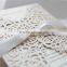 2016 Newest Unique Luxury Elegant Laser Cut Fold Wedding Invitation Card