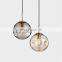 Gold Circular Chandelier LED Ring Pendant Lamp For Home Hotel