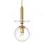 Classic Nordic Round Globe Glass Decorative led chandelier pendant lighting Modern chandelier led for home