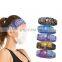 wholesale Bohemian style yoga Sweatband sport head band custom women nurse headband with button