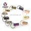 Good Quality Wholesale Decorative Fob Hardware 32mm Key With Keyring Tail Clip