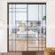 Fast Dispatch Double tempered glass slim narrow frame aluminum sliding doors