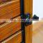 Modern design aluminum wood color profile interior glass roller shutter