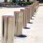 UPARK Car Parking Space 4mm Driveway Security Post with Led Light Home Use Mall Entrance Fixed Barrier Bollard