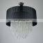 Кристальная напольная люстра в стиле Semi Flush Mount с цилиндрической цилиндрической лампой для коридора и спальни