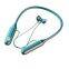 Neck Hanging Headset Multi Function TF Card MP3 Wireless Audio Earphones Stereo Bass BT TWS Sports Neckband Earphone