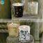 popular oriental design glass candle holders with gift box / Votive Tealight Candle Holders Sparkled pattern