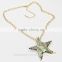 Sea Life Jewelry Coastal Starfish Abalone Pendant Necklace