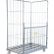 High Quality Wire Mesh Warehouse Cage Container Trolley with PU Wheels