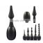 2016 Newest Hot Sale Black Silicone online shopping Full Silicone Anal Plug Butt Plugs Trainer Kit Set Novelty Toy Anal Cleaner