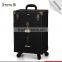 Professional Rolling Makeup Case 2 in1 Mutifunctional PVC Trolley Cosmetic Case With 360 Degree Wheel