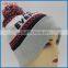 100% acrylic cheap pom-pom beanie hot sale