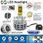 High performance energy saving waterproof fanless all in one 6500k h4 car led headlight