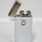 Silver Colored Electronic Flameless Dual Beam X Arc lighter for promotional gifts Can be logoed
