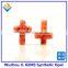 Synthetic Salmon Pink Color Opal Cross Opal Jewellery Stone