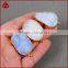 Natural color AAA top quality agate druzy oval quartz pendants jewelry-white, grey, brown