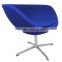 2016 Modern Style Blue Fiberglass And Cashmere chairs For Living Room Or Offica Room