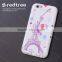 3D Own Design Clear Cover Emboss Printed TPU+PC Sublimation Phone Case for iphone 6s 6plus 7