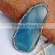New! wholesales jewelry accessories rhinestones mixed colors Pave crystal Agate Druzy Slice with Different Size