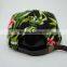 print 5-panel woven label camper cap