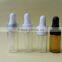 5ml,10ml,15ml,20ml,30ml,50ml,100ml amber glass essential oil bottle with child proof cap