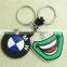 2d custom shaped soft pvc keychains China