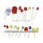 ROHS LED diode 3mm 5mm 8mm 10mm round/oval/straw hat/flat mini led diode