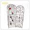 factory price 2 tiers metal wine display cabinet wine standing