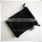 Black small nylon mesh drawstring bag