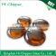 Dark green flat back lampwork colored glass pebbles for garden