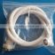 Washing machine anti-explosion inlet flexible pipe plastic hose water inlet extension pipe with white connector