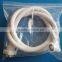 Washing machine anti-explosion inlet flexible pipe plastic hose water inlet extension pipe with white connector