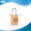 AJF High quality and top security 3 Dials aluminium material password lock, gym locker lock