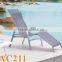 Aluminium sun lounger