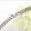 Italy style princess cut white cubic zirconia iced out 925 silver diamond tennis bracelet